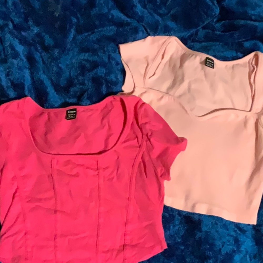Women's Pink Crop Tops